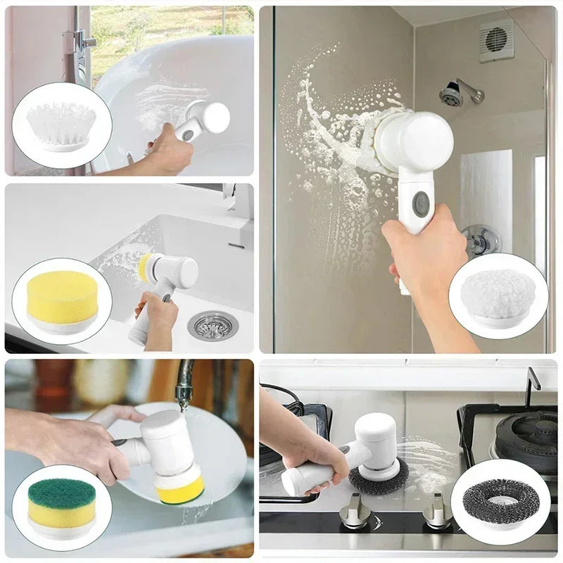 Effortless Spin Cleaning Brush