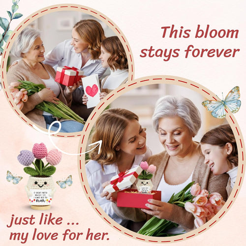 Charming Crochet Tulip Gift Set
